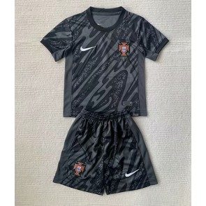 Portugalsko Brankářské Dětské Venkovní dres komplet ME 2024 Krátký Rukáv (+ trenýrky)
